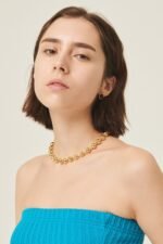 Lorena Bold Ball Chain Necklace - Image 4