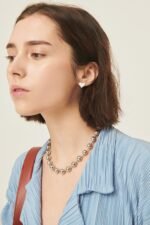 Lorena Bold Ball Chain Necklace - Image 2
