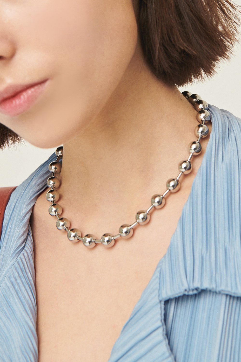 220216_0434.jpg Lorena Bold Ball Chain Necklace - Image 1