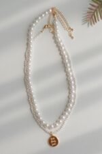 Faux Pearl Layered Necklace - Image 3