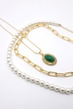 Aerin Pearl Chain Layered Necklace - Image 5