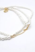 Cailin Faux Pearl Necklace - Image 3