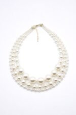 Layered Faux Pearl Necklace - Image 2