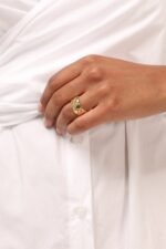 Quilted Statement Ring - Image 3