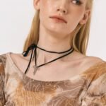 Metal Bows Velvet Necklace